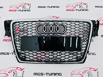 Решётка на Audi A4 07-12 в стиле RS4 style 