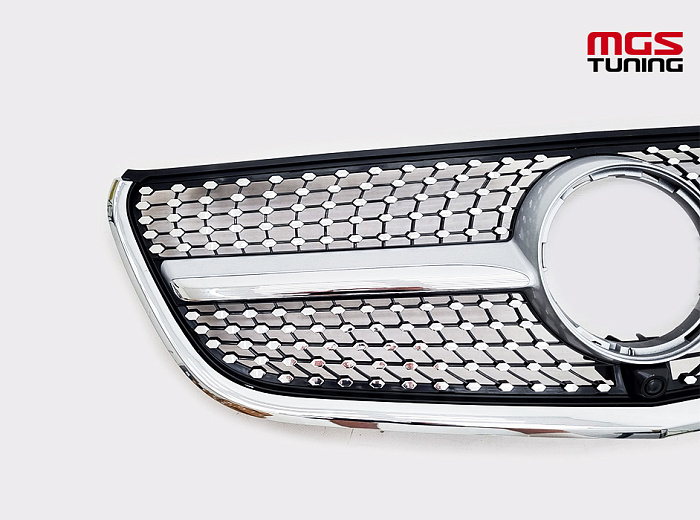 Решетка в стиле Diamond Silver для Mercedes Vito-class W447 (2014-2018) / Решетка в стиле Даймонд Серебро для Мерседес Вито-класс В447 (2014-2018)