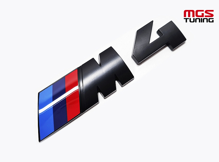 Шильдик "M4" на багажник черный / Шильдик "М4" на багажник черный