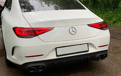 Диффузор Mercedes CLS-class C257 53 AMG с хром насадками