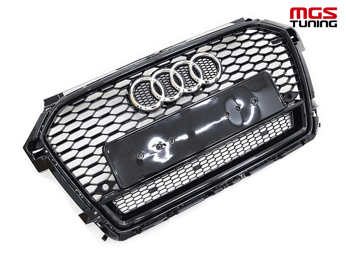 Решётка на Audi A1 14-18 в стиле RS1 style #2 / Решётка на Ауди А1 14-18 в стиле РС1 стиль #2