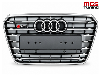 Решётка на Audi A6 11-14 в стиле S6 style #2 / Решётка на Ауди А6 11-14 в стиле С6 стиль #2 Решётка на Audi A6 11-14 в стиле S6 style #2 / Решётка на Ауди А6 11-14 в стиле С6 стиль #2