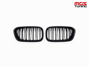Решётка в стиле BMW M1 f20 15-19 черный мат / Решётка в стиле БМВ М1 Ф20 15-19 черный мат Решётка в стиле BMW M1 f20 15-19 черный мат / Решётка в стиле БМВ М1 Ф20 15-19 черный мат