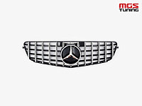 Решетка GT Style для Mercedes C-class W204 (2007-2014) / Решетка ГТ Стайл для Мерседес Ц-класс В204 (2007-2014)