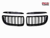 Решётка в стиле BMW M3 е90 05-08 черный глянец / Решётка в стиле БМВ М3 Е90 05-08 черный глянец