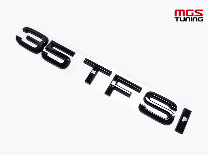 Шильдик 35 TFSI черный глянец / Шильдик 35 ТФСИ черный глянец