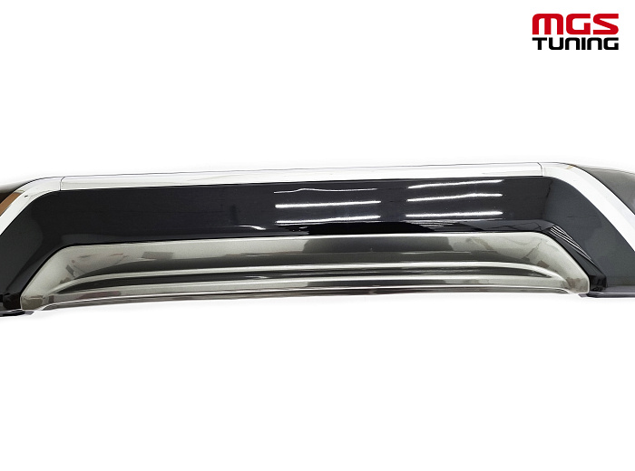 Передняя губа Executive Black Toyota Land Cruiser 200 2015+ (черный) / Передняя губа Экзекьютив Блэк Тойота Лэнд Крузер 200 2015+ (черный)
