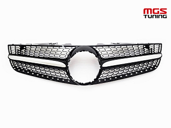 Решетка в стиле Diamond Black для Mercedes SL-class R230 2-й рест. (2008-2011) / Решетка в стиле Даймонд Черная для Мерседес СЛ-класс Р230 2-й рест. (2008-2011) Решетка в стиле Diamond Black для Mercedes SL-class R230 2-й рест. (2008-2011) / Решетка в стиле Даймонд Черная для Мерседес СЛ-класс Р230 2-й рест. (2008-2011)
