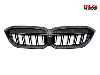 Решётка в стиле BMW M3 G20 рест. сухой карбон / Решётка в стиле БМВ М3 Г20 рест. сухой карбон