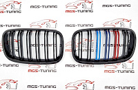 Решётка в стиле BMW X5 M е70 с триколором М / Решётка в стиле БМВ Х5 М Е70 с триколором М
