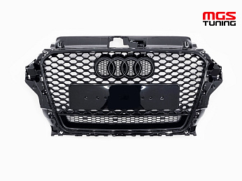 Решётка на Audi A3 12-16 в стиле RS3 style #4 / Решётка на Ауди А3 12-16 в стиле РС3 стиль #4