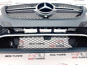 передний бампер в стиле Mercedes GLE 63 AMG на Mercedes Benz ГЛЕ -class класс купе C292 2015-2019 ГЛЕ63 ГЛЕ 63 АМГ на Мерседес Бенз мерс гле купэ 292 