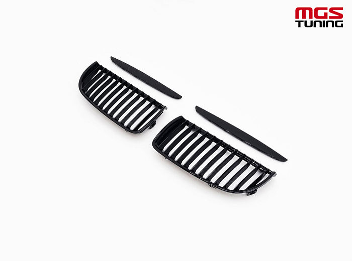 Решётка в стиле M-Performance BMW E90 05-08 черный глянец / Решётка в стиле М-Перформанс БМВ Е90 05-08 черный глянец