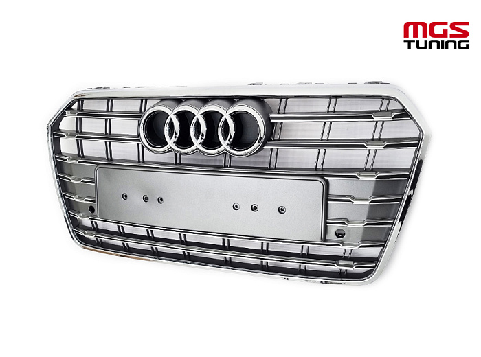 Решётка на Audi A7 14-18 в стиле S7 style #2 / Решётка на Ауди А7 14-18 в стиле С7 стиль #2