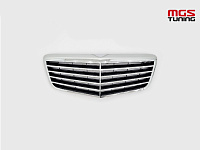 Решетка в стиле классика хром для Mercedes E-class W211 рест. (2006-2009) / Решетка в стиле классика хром для Мерседес Е-класс В211 рест. (2006-2009)