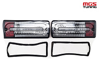 Фонари диодные на Mercedes G-class диодные стиль 1 серые / Фонари диодные на Мерседес Г-класс диодные стиль 1 серые