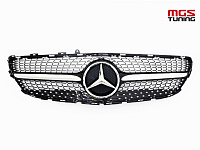 Решетка в стиле Diamond Black для Mercedes CLS-class C218 рест. (2014-2018) / Решетка в стиле Даймонд Черная для Мерседес ЦЛС-класс Ц218 рест. (2014-2018)