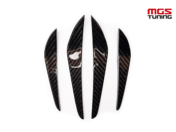Канарды переднего бампера MP Style сухой карбон для BMW M3/M4 G80 G82/G83 (2020-2023) / Канарды переднего бампера МП стиль сухой карбон для БМВ М3/М4 Г80 Г82/Г83 (2020-2023)