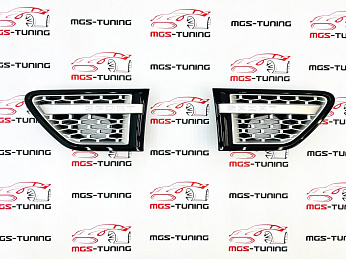 Жабры в крылья Range Rover Sport Autobiography черный глянец/серебро 09-13 гг. / Жабры в крылья Рэйндж Ровер Спорт Автобиография черный глянец/серебро 09-13 гг.