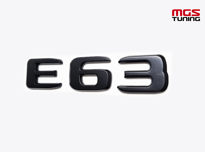 Шильдик Е63 черный