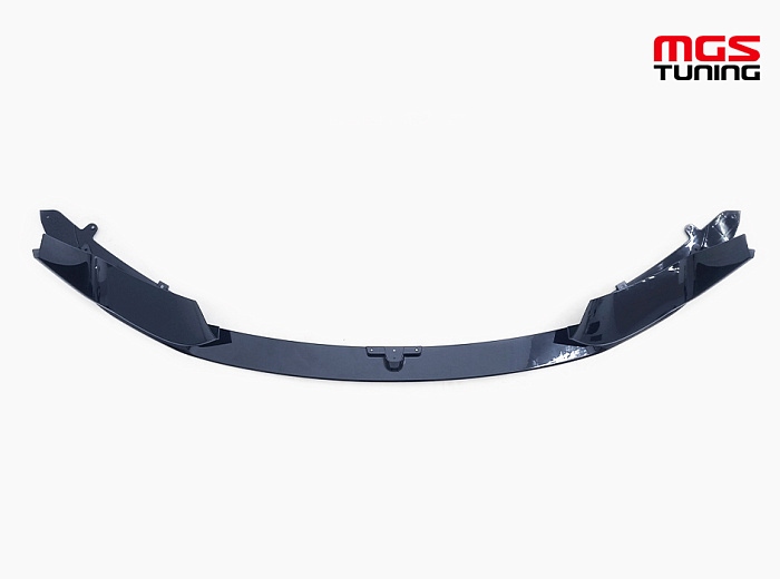 Губа переднего бампера BMW M3/M4 f80/f82 M-Performance style черный глянец / Губа переднего бампера БМВ М3/М4 Ф80/Ф82 М-Перформанс стиль черный глянец