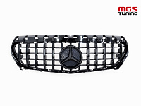 Решётка Mercedes CLA-class C117 GT Style black / Решётка Мерседес ЦЛА-класс Ц117 ГТ стиль чёрный