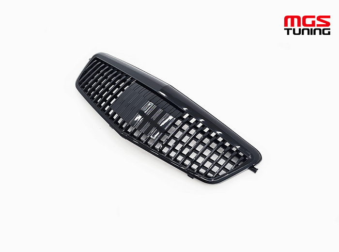 Решетка в стиле Maybach black для Mercedes E-class W212 (2009-2013) / Решетка в стиле Майбах черная для Мерседес Е-класс В212 (2009-2013)