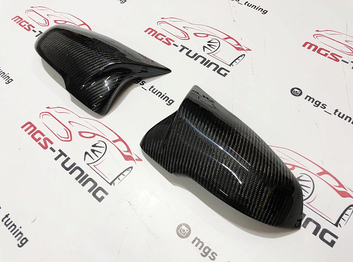 Крышки на зеркала в стиле М на Toyota Supra карбон / Крышки на зеркала в стиле М на Тойота Супра карбон
