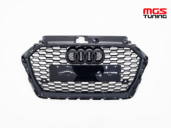 Решётка на Audi A3 16-20 в стиле RS3 style #1 / Решётка на Ауди А3 16-20 в стиле РС3 стиль #1 Решётка на Audi A3 16-20 в стиле RS3 style #1 / Решётка на Ауди А3 16-20 в стиле РС3 стиль #1