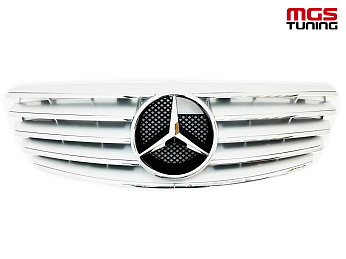 Решетка полностью хромированная для Mercedes E-class W211 (2002-2006) / Решетка полностью хромированная для Мерседес Е-класс В211 (2002-2006)