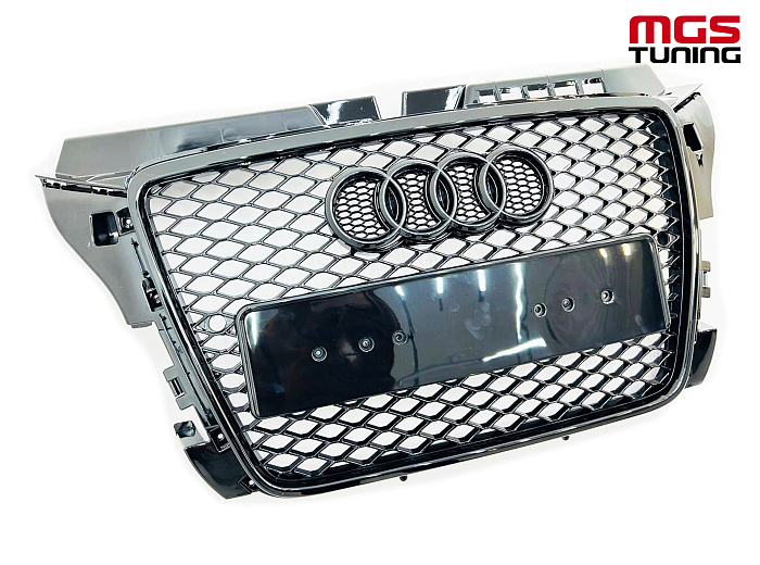 Решётка на Audi A3 08-13 в стиле RS3 style #2 / Решётка на Ауди А3 08-13 в стиле РС3 стиль #2
