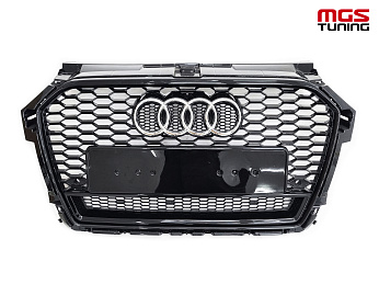 Решётка на Audi A1 14-18 в стиле RS1 style #2 / Решётка на Ауди А1 14-18 в стиле РС1 стиль #2