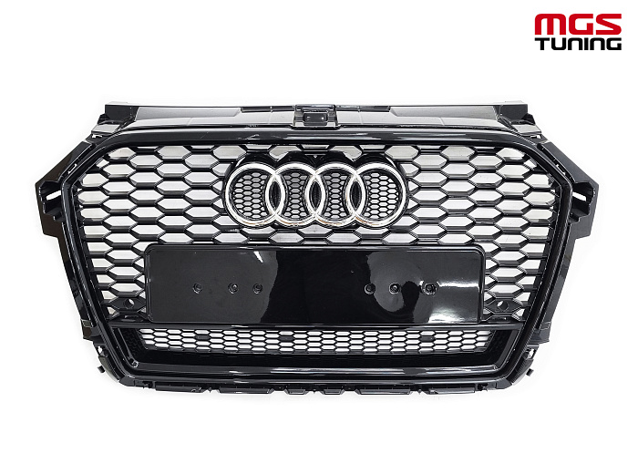 Решётка на Audi A1 14-18 в стиле RS1 style #2 / Решётка на Ауди А1 14-18 в стиле РС1 стиль #2