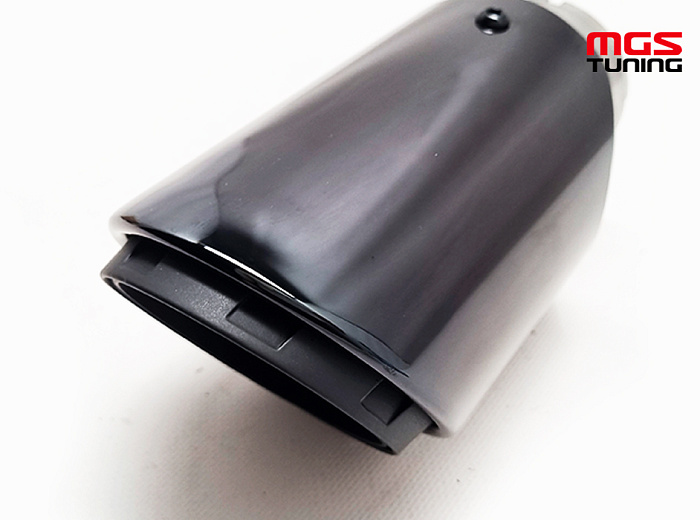 Насадка на выхлоп одинарная jet black 102мм / Насадка на выхлоп одинарная ДЖЕТ чёрный 102мм