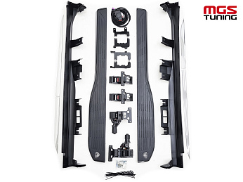 Пороги выдвижные Maybach на Mercedes Benz GLS X167  Black / Пороги выдвижные Майбах на Мерседес Бенц ГЛС Х167 чёрный
