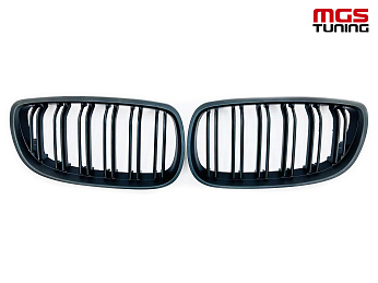 Решётка в стиле BMW M3 е92 05-10 черный мат / Решётка в стиле БМВ М3 Е92 05-10 черный мат