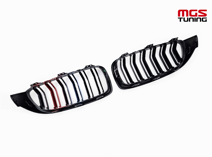 Решётка в стиле BMW M4 f32 с триколором М / Решётка в стиле БМВ М4 Ф32 с триколором М