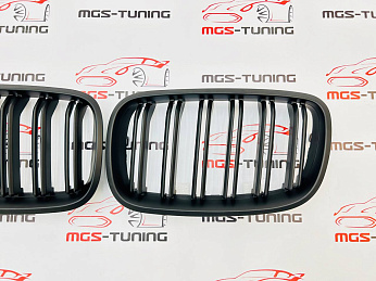 Решётка в стиле BMW X5 M е70 черный мат 3
