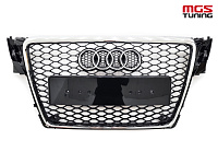 Решётка на Audi A4 07-12 в стиле RS4 style #4 / Решётка на Ауди А4 07-12 в стиле РС4 стиль #4