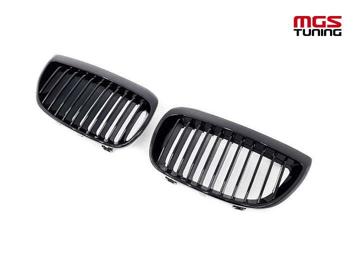 Решетка в стиле M-Performance BMW Е81/Е87 04-08 черный глянец / Решетка в стиле М-Перформанс БМВ Е81/Е87 04-08 черный глянец