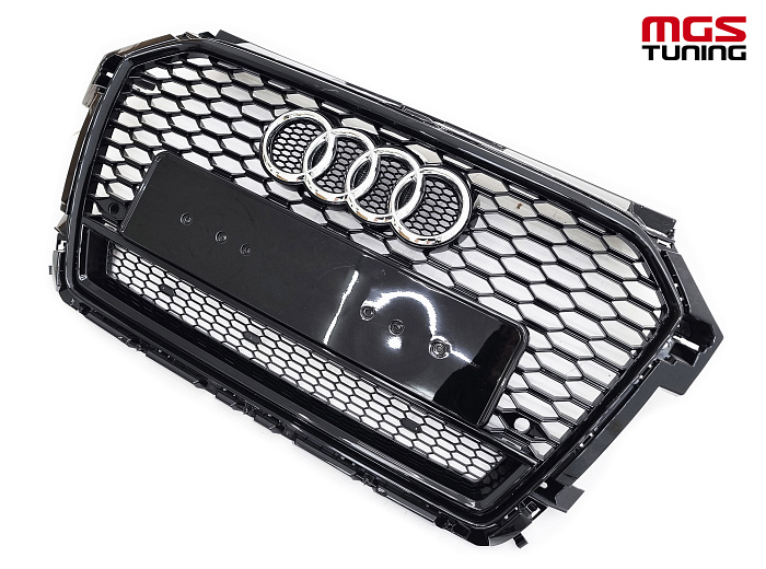 Решётка на Audi A1 14-18 в стиле RS1 style #2 / Решётка на Ауди А1 14-18 в стиле РС1 стиль #2