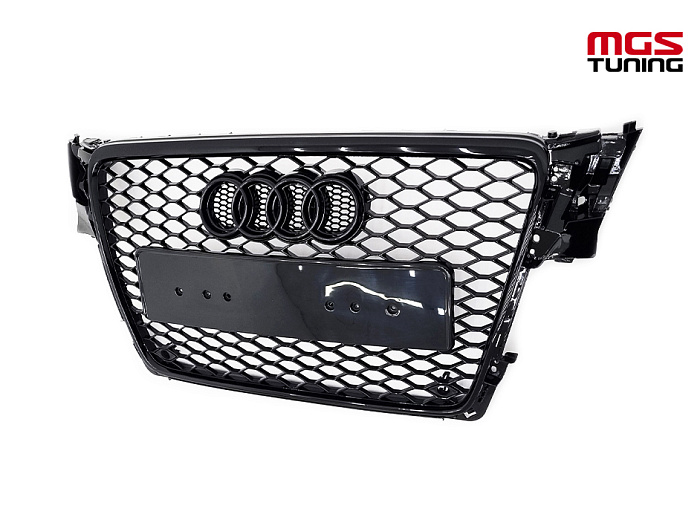 Решётка на Audi A4 07-12 в стиле RS4 style #1 / Решётка на Ауди А4 07-12 в стиле РС4 стиль #1
