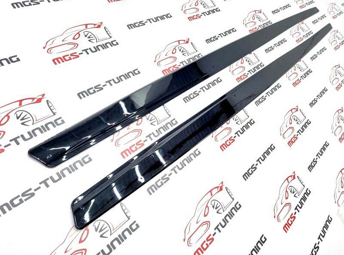 Лезвия порогов BMW M3/M4 F80/F82 черный глянец / Лезвия порогов БМВ М3/М4 Ф80/Ф82 черный глянец