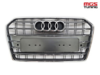 Решётка на Audi A6 14-18 в стиле S6 style #3 / Решётка на Ауди А6 14-18 в стиле С6 стиль #3