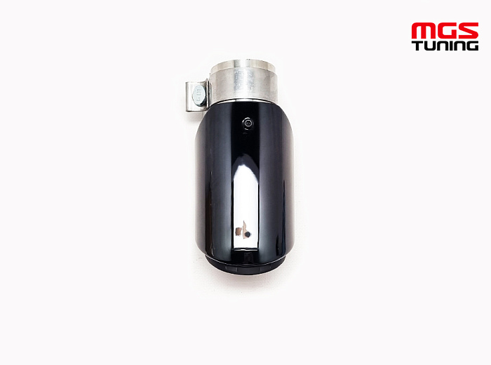 Насадка на выхлоп одинарная jet black 102мм / Насадка на выхлоп одинарная ДЖЕТ чёрный 102мм