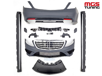 Обвес Mercedes S-class w222 13-17 S63 AMG + решетка / Обвес Мерседес С-класс В222 13-17 С63 АМГ + решетка