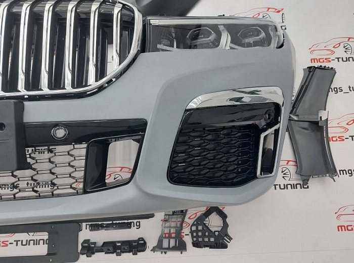 Полный комплект рестайлинга в стиле M760Li для BMW 7 series G12 дорестайлинг (2015-2019) / Полный комплект рестайлинга в стиле М760Л для БМВ 7 серия Г12 дорестайлинг (2015-2019)