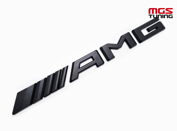 Шильдик AMG черный нового образца / Шильдик АМГ черный нового образца