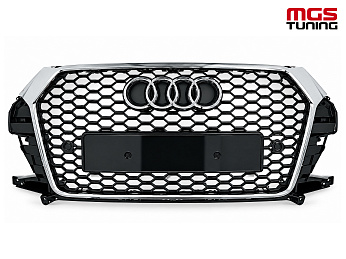 Решётка на Audi Q3 14-18 в стиле RSQ3 style #1 / Решётка на Ауди Ку3 14-18 в стиле РСКу3 стиль #1 Решётка на Audi Q3 14-18 в стиле RSQ3 style #1 / Решётка на Ауди Ку3 14-18 в стиле РСКу3 стиль #1