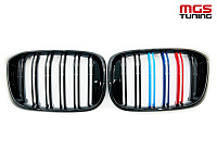 Решётка в стиле BMW X3/Х4 M G01/G02 с триколором М / Решётка в стиле БМВ Х3/Х4 М Г01/Г02 с триколором М